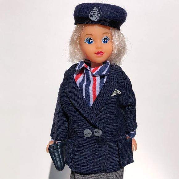 British Airways Air Stewardess Doll by Rexard Vintage Boxed Collectable Uniform - Picture 8 of 16